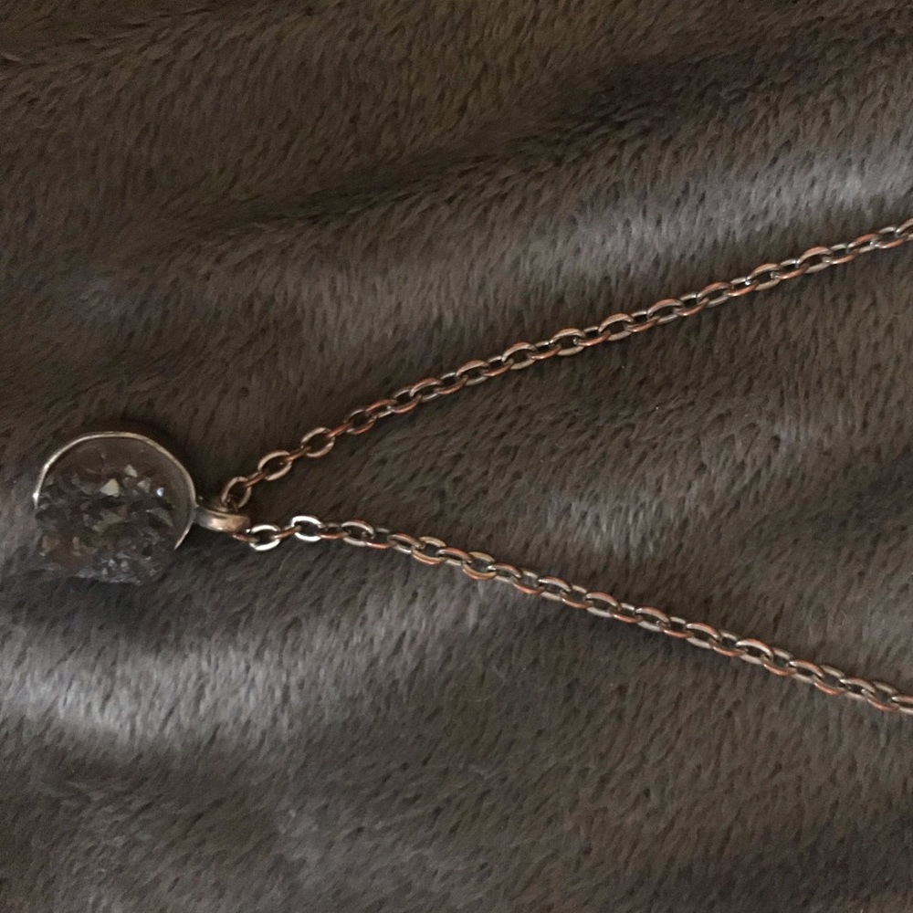 Purple stone necklace